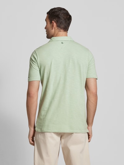 Colours & Sons Slim fit poloshirt met reverskraag Turquoise - 5