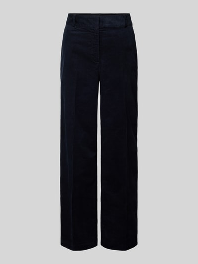 Tom Tailor Wide leg marlenebroek van katoenmix Donkerblauw - 2