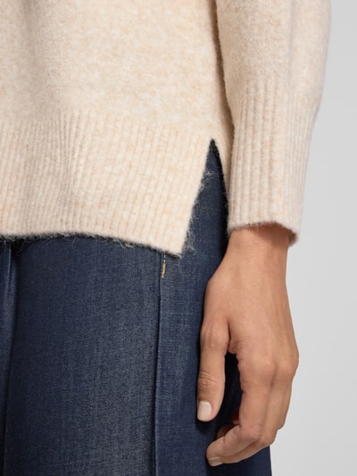FREE/QUENT Strickpullover mit Rundhalsausschnitt Modell 'Grsevalin' Beige 3