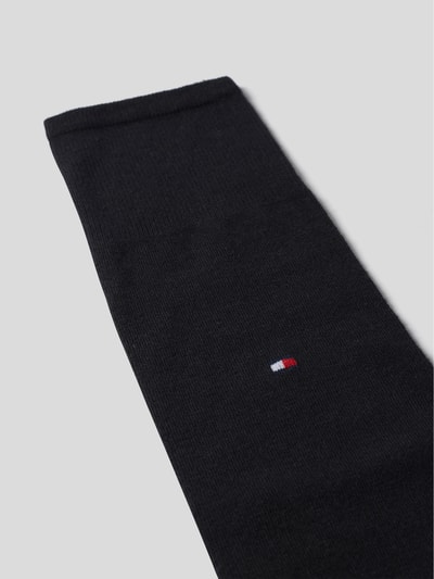 Tommy Hilfiger Kniestrümpfe aus Baumwoll-Elasthan-Mix mit Logo-Motiv Black 2