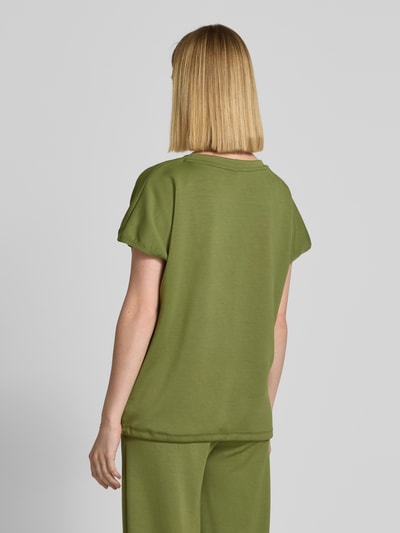 Soyaconcept Bluza z prążkowanym, okrągłym dekoltem model ‘BANU’ Zielony 5
