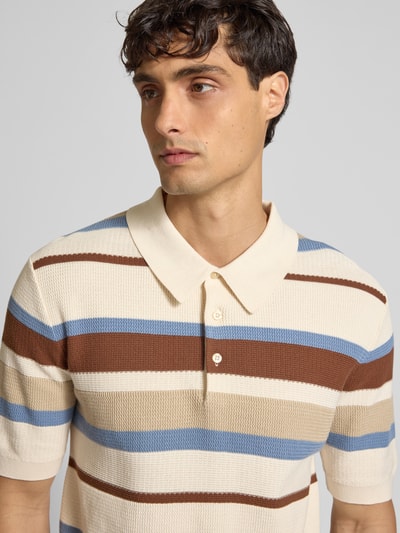 Scotch & Soda Poloshirt mit kurzer Knopfleiste Offwhite 3