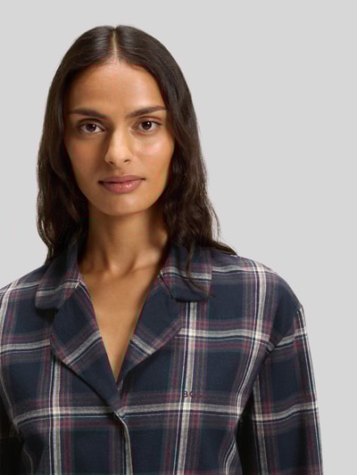 BOSS Regular fit pyjama van katoenmix, model 'HOLIDAY' Donkerblauw - 3