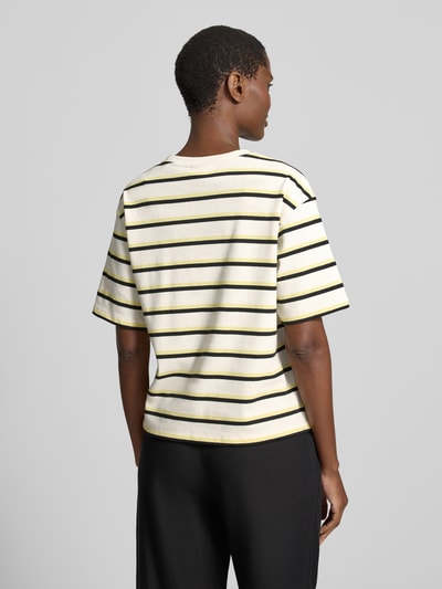 Jake*s Studio Woman T-Shirt im Allover-Look mit Rundhalsausschnitt Hellgelb 5