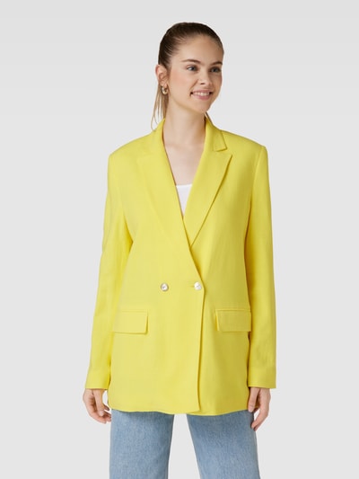 Review Blazer mit Leinen-Anteil Neon Gelb 4