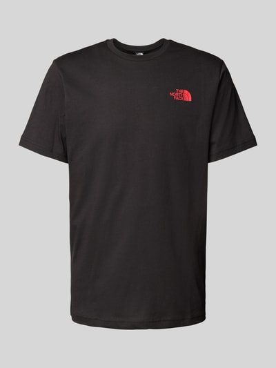 The North Face T-Shirt mit Label-Print Black 1