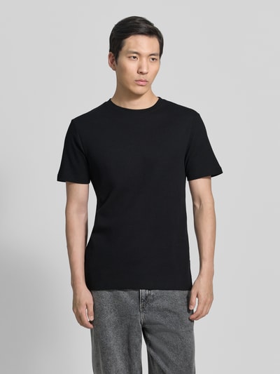 Tom Tailor Denim Regular Fit T-Shirt aus Baumwoll-Mix Black 4