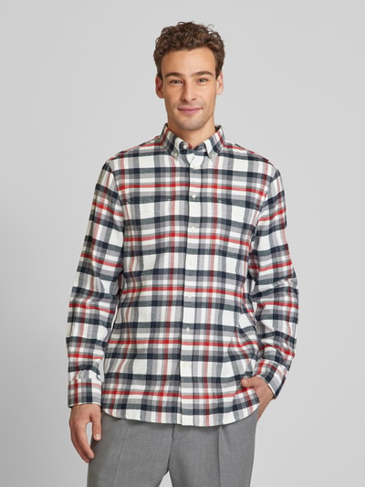 Christian Berg Men Freizeithemd mit Button-Down-Kragen Graphit 4