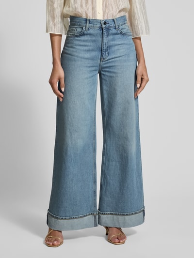 Rich & Royal Wide leg jeans in 5-pocketmodel Lichtblauw - 4