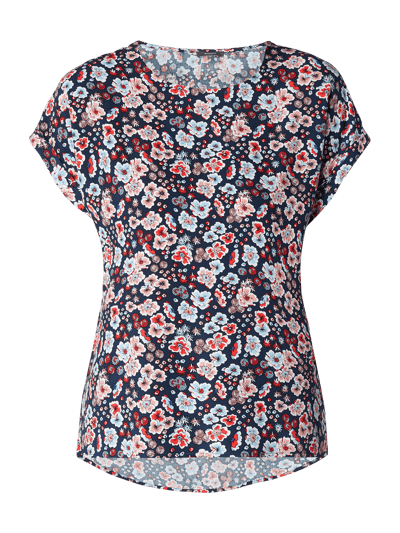 Montego Blouseshirt met bloemenmotief Marineblauw - 2