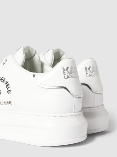 Karl Lagerfeld Sneakersy z aplikacją z logo model ‘KAPRI’ Biały 3