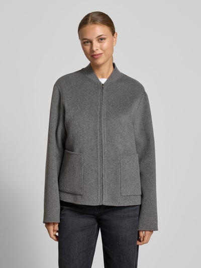 comma Jack met opstaande kraag en opgestikte zakken Antraciet - 4