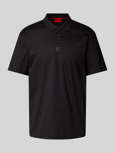 HUGO Poloshirt mit Label-Patch Modell 'Deabono' Black 2