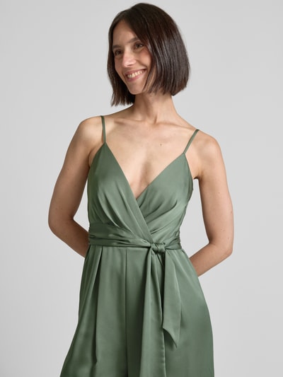 Jake*s Cocktail Jumpsuit mit Bindegürtel Bottle Melange 3