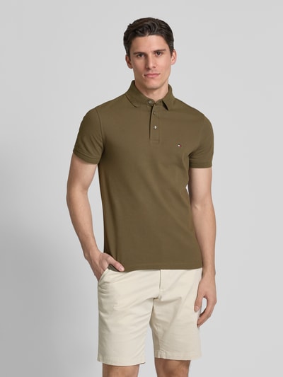 Tommy Hilfiger Koszulka polo o kroju slim fit z wyhaftowanym logo model ‘1985’ Oliwkowy 4