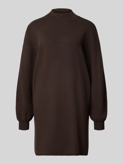 VERO MODA relaxed fit tricotjurk van viscosemix model 'NANCY' Chocoladebruin - 1