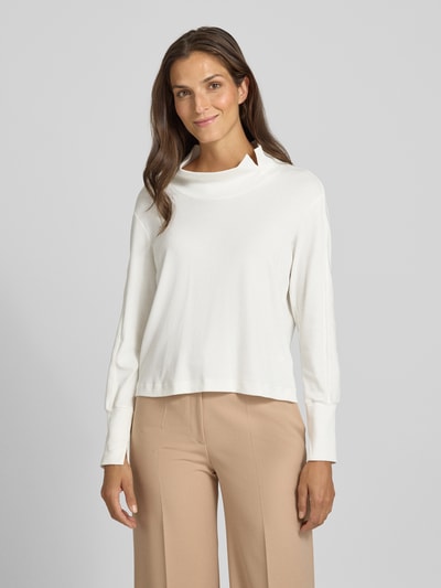 Marc Cain Gebreide pullover met opstaande kraag Offwhite - 4