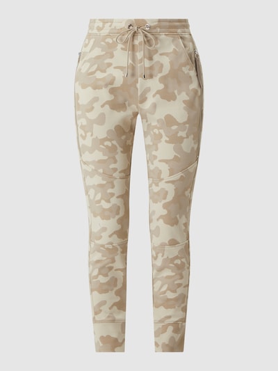 MAC Joggingbroek met sierritssluitingen, model 'Future' Beige - 2