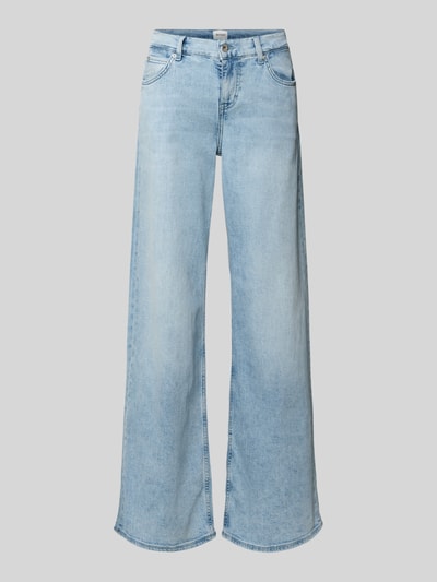 Productfoto, lichte blauwe Wide Leg Jeans model 'MEDLEY' van Mustang, katoen-elastaanmix, steekzakken, maat 27/32 taille 39 cm, binnenbeenlengte 84 cm