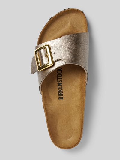 Birkenstock Slides mit Dornschließe Modell 'Catalina' Metallic Braun 3