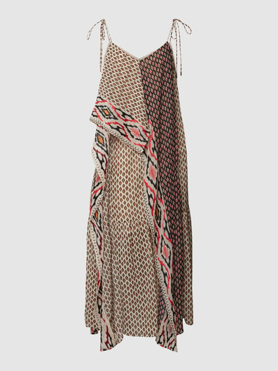 Marc Cain Midi-jurk met all-over motief Beige - 2