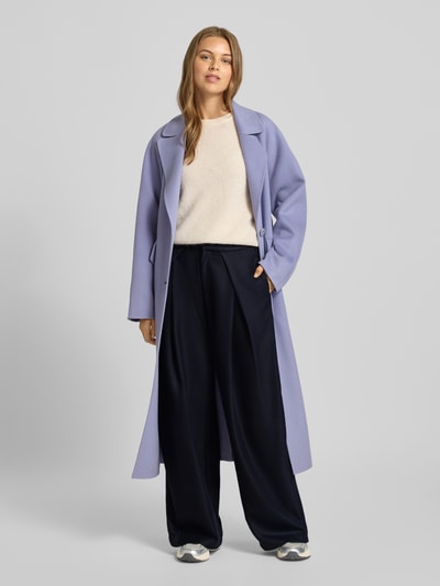 LOLLYS LAUNDRY Wide Fit Stoffhose mit Bundfalten Modell 'Zola' Dunkelblau 1