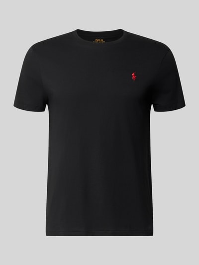 Produktfoto, Regular Fit T-Shirt-Set aus reiner Baumwolle von Polo Ralph Lauren, Schwarz, glatte Oberfläche, dezentes rotes Logo vorne