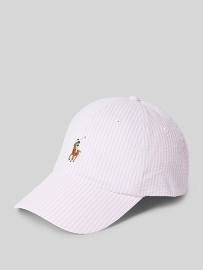 Polo Ralph Lauren Basecap mit Label-Stitching Hellrosa 1