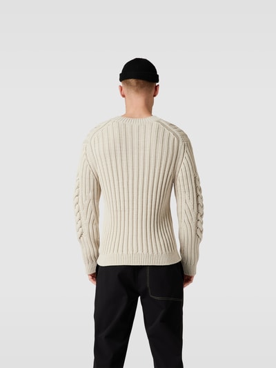 Helmut Lang Pullover in Strick-Optik Sand 5