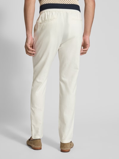Scotch & Soda Tapered Fit Stoffhose mit Tunnelzug Modell 'WARREN' Offwhite 5