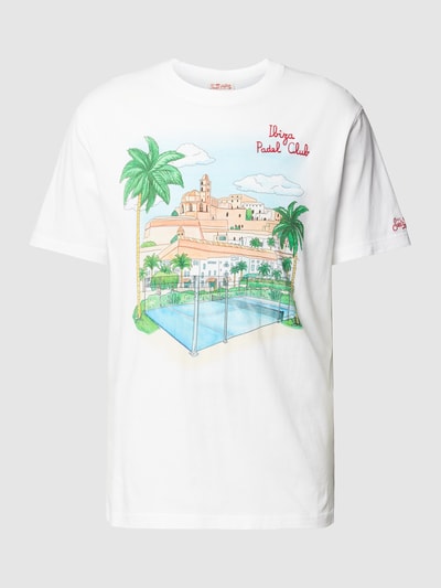 MC2 Saint Barth T-Shirt mit Label-Print Weiss 2
