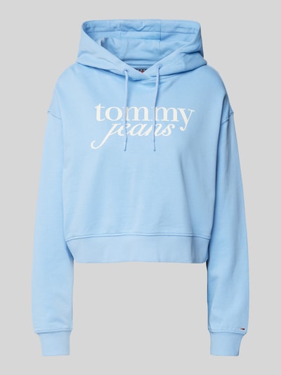 Tommy Jeans Korte hoodie met labelprint Bleu - 2