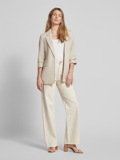 Vero Moda Regular Fit Longblazer mit Raffungen Modell 'FRIDA' Beige 1