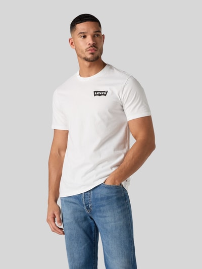Levi's® Regular Fit T-Shirt aus reiner Baumwolle mit Logo-Print Weiss 4