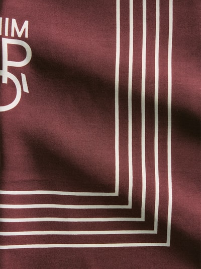 Marc O'Polo DENIM Tuch mit Logo Print Bordeaux 2