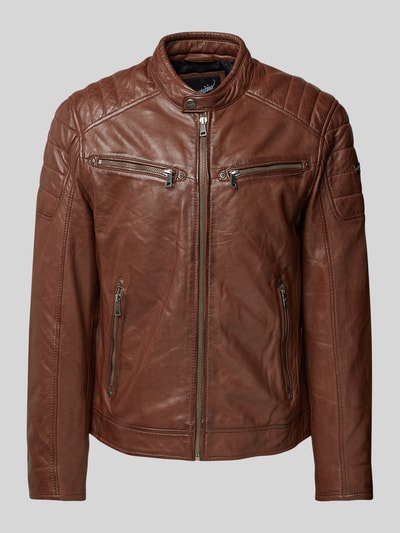 Gipsy Jacke in Leder-Optik Modell 'Derry' Cognac 1