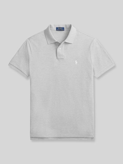 Polo Ralph Lauren Koszulka polo o kroju regular fit z czystej bawełny Jasnoszary melanż 2