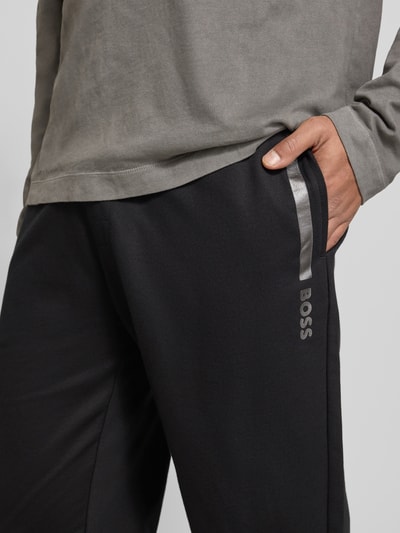 BOSS Regular fit joggingbroek van puur katoen, model 'AUTHENTIC PANTS'' Zwart - 3