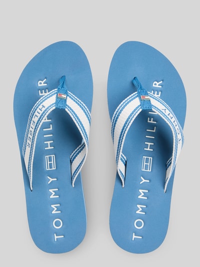 Tommy Hilfiger Zehentrenner mit Logo Details Blau 3