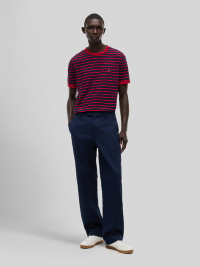 Tommy Hilfiger męski t-shirt o kroju regular fit z czystej bawełny Czerwony 1