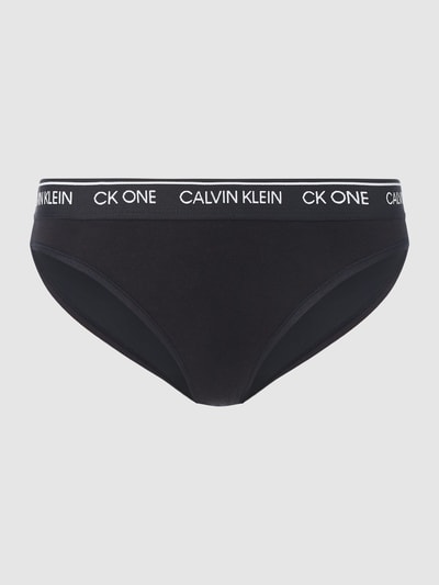 CK One Slip van microvezel, model 'Bikini'
 Zwart - 2