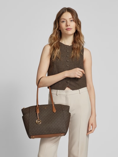 MICHAEL Michael Kors Handtasche mit Label-Applikation Modell 'MARILYN' Dunkelbraun 1