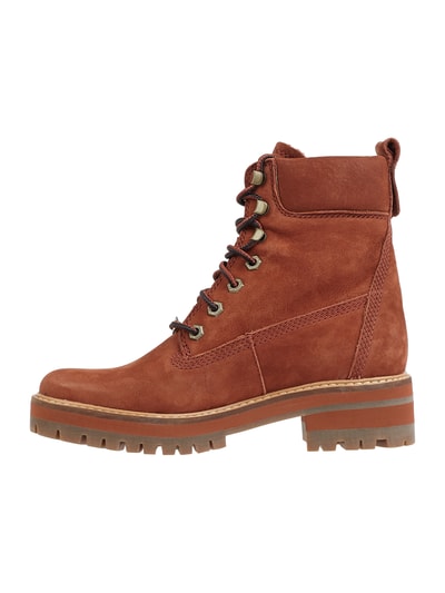 Timberland Boots aus Veloursleder mit Schnürung  Cognac 3