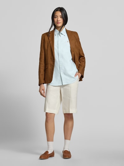 Polo Ralph Lauren relaxed fit overhemdblouse van puur katoen Lindegroen - 1