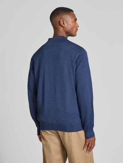 MAERZ Muenchen Strickpullover aus Merinowolle Rauchblau 5