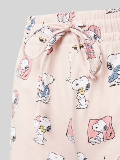 Jake*s Casual Regular Fit Pyjama mit Peanuts®-Print Hellrosa 2