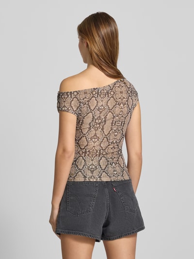 Gina Tricot Top in asymmetrisch model Zand - 5