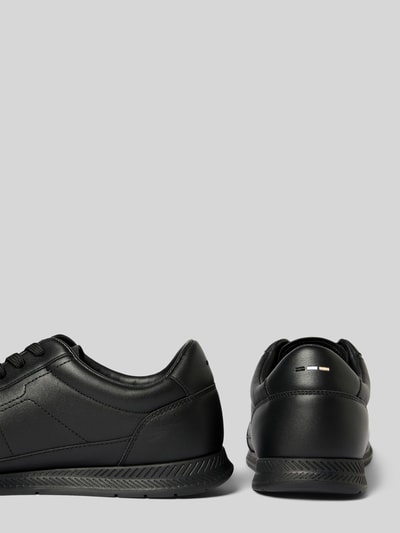 BOSS Lage sneakers van echt runderleer, model 'NITAN' Zwart - 2