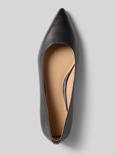 Lauren Ralph Lauren Ballerinas aus Leder Modell 'LONDYN' Black 3