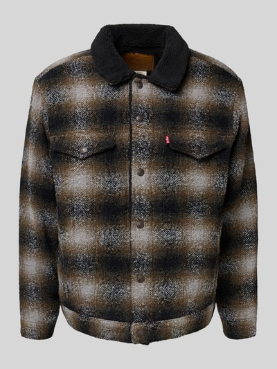 Levi's® Kurtka koszulowa o kroju loose fit z dodatkiem wełny model „James” Średniobrązowy 2
